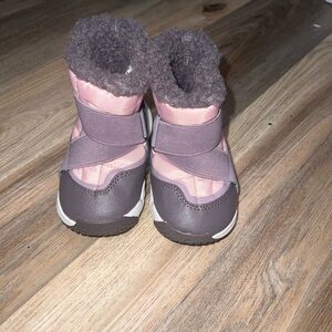 Nike Pink and Gray Toddler Boots